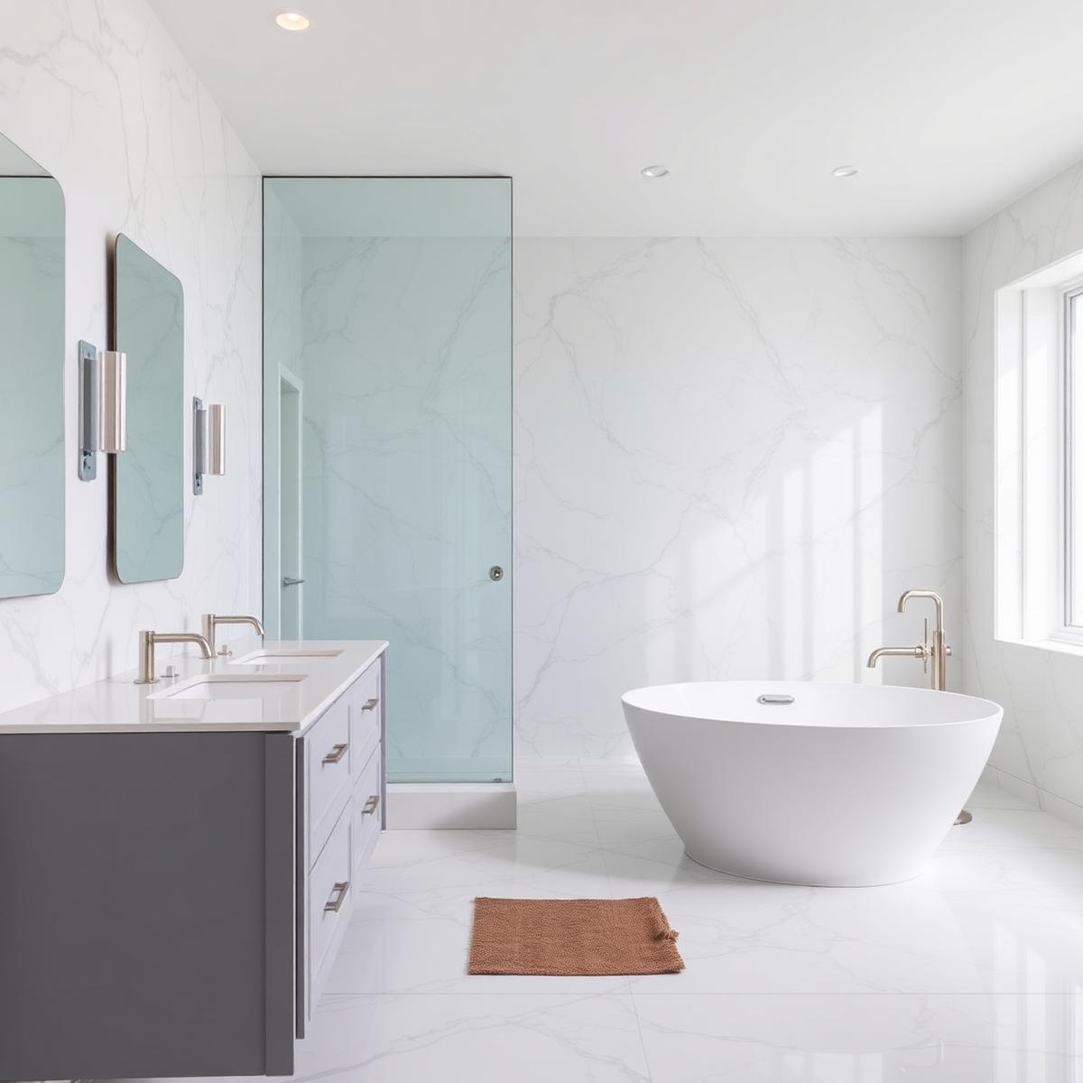 Finished bathroom renovation